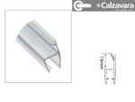 Burlete De Pvc P/mampara Puerta Deslizante / Pivot X2.5m Dos tiras de 1.25 metros