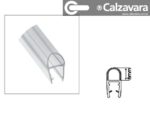 Burlete De Pvc Transparente P/ Mamparas Tope Puerta X2.5 M Dos tiras de 1.25 metros