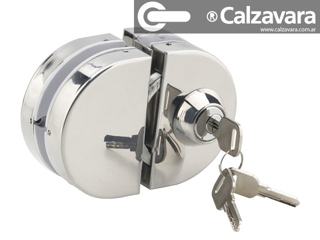 Cerradura P/ Puerta Blindex Premium Acero Inox