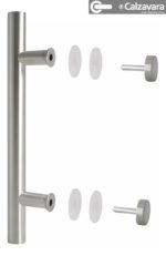 Manijon Simple 38x500 Acero Inoxidable Cepillado