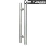 Manijon Doble 38x600 Acero Inoxidable Cepillado