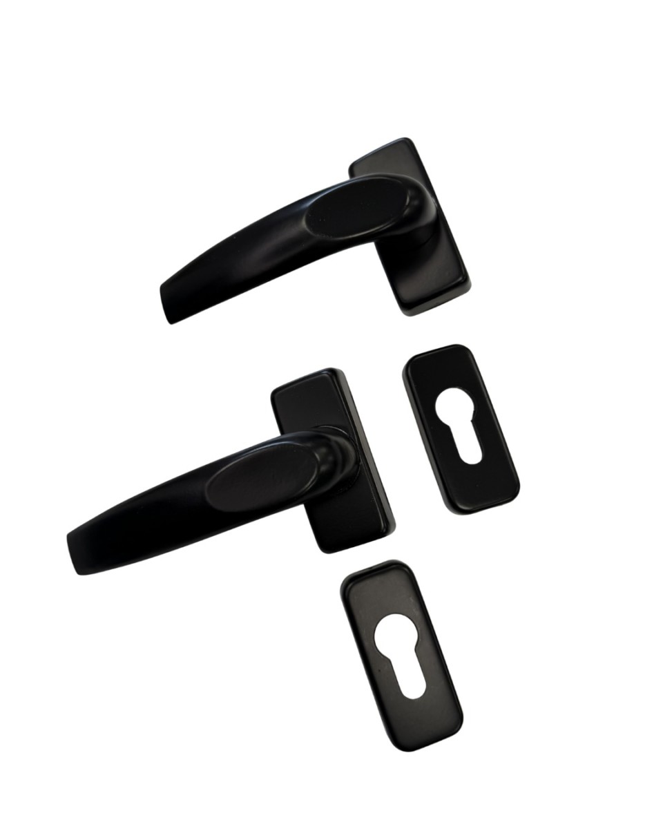 Manija Doble Balancin Aluminio Negro H50 Eco
