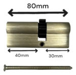 Cerradura Qbo Con Corona 10 Dientes Satinada 5 Llaves Satinado