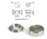 Embellecedor Tapa Terminacion De Tornillo Bronce 12mm (x10u)
