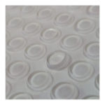 Tope Autoadhesivo 3m Silicona 10 Mm Puerta Mueble X 120 Unid Transparente / Plano / Transparente