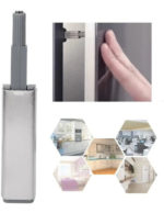 Retén Expulsor Push On Cabeza Magnética Puerta Mueble Qbo Color Gris