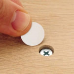 Tapa Tornillo Blanco Autoadhesivo Pvc X 140 Unidades