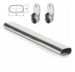 Cano Oval Cromado x 2Mt