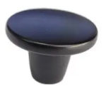 Tirador Manija Redondo Negro Para Mueble Cajones Roma - Imagen 4