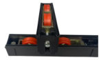 Carro Doble Rueda Con Ruleman Para Linea Modena R42 R49 X1ud Negro
