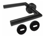 Manija Acero Inoxidable Negra Sa03 Toshi Doble C/bocallaves