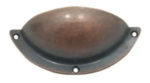 Cubeta Tirador Manija Para Cajones Muebles Metal Vintage Plateado