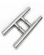 Barral Manijon Manija De 30 Cm Acero Inox Puerta De Vidrio Pulido/Satinado