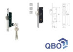 Cerradura Angosta Para Puerta Corrediza De Aluminio Mdodena