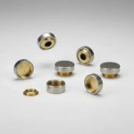 Embellecedor Tapa Terminacion De Tornillo Bronce 14mm(x100u) Pulido (Dorado)