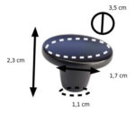 Tirador Manija Redondo Niquelado Para Mueble Cajones Roma