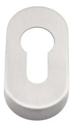 Bocallave Oval Tipo Euro Acero Inoxidable Manija