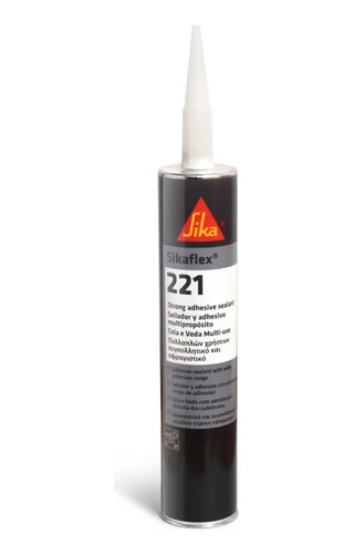 Sikaflex 221 Sellador / Silicona / Pegamento Poliuretano X 300 Ml Gris