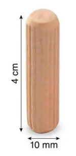 Tarugos De Madera Etriados 10 X 40 Mm - Imagen 2