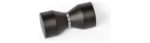 Tirador De Aluminio Para Mampara De Baño Vidrio Manija Negro / Liso
