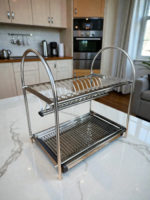 Escurreplato  De Acero Inoxidable 40 Cm Premium