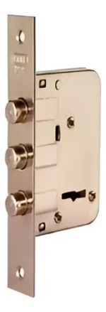 Cerrojo Prive 211 Triple Perno Niquelado Plateado