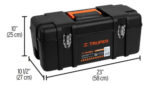 Caja De Herramientas Truper Chp-23x Plástico Negro Negro