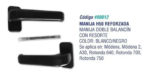 Manija Aluminio para aberturas Aluminio Reforzada H-50