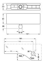 Pivot Superior P/ditel Puerta (paño Fijo) De Cristal (ss)