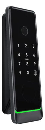 Cerradura Digital De Arrimar Qbo Wifi Clave Huella Tarjeta Color Negra