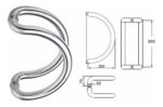 Manijon C – Diseño Para Puerta De Vidrio Blindex Acero Inox Brillante