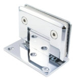 Bisagra P/ Mampara Pared-vidrio 90° Zamak P/fijar Al Borde