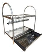 Escurreplato  De Acero Inoxidable 40 Cm Premium