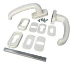 Manija Plastica H-50 Puerta Aluminio Blanco