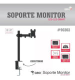 Soporte Simple Monitor Tv Led Lcd Escritorio 13 A 27 Negro