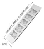 Rejilla Respiradero De Aluminio 8 X 10 Para Placard/pared 2u - Imagen 3