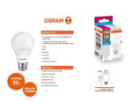 Pack 10 Lámpara Led Value Classic 10w = 75w Osram 720lm Luz cálida