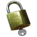 Candado De Bronce Pesado Alt Seguridad De De 63 Mm Dorado oscuro