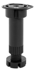 Pata Base Plastica – Bajo Mesada Mueble Cocina De 12 A 15cm Color Negro