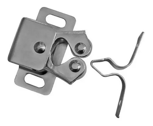 Reten A Rodillo X10 Tipo Mini Latch Zinc Resorte Puerta Color Zincado