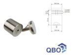 Separador / Fijación De Acero Inoxidable Para Vidrio Pared