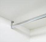 2 Soportes Mixtos Para Armario Placard Cromados Qbo Plateado