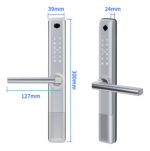 Cerradura Electronica S41 Digital Huella Biometrica Smart Color Silver