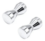 Tirador Aluminio Cromado Mampara Baño Vidrio Manija