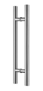Manijon Acero Inoxidable Doble 38×1000 Manija Puerta Madera Satinado