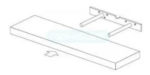 Estante Flotante De 80×25 Cm (esp. De 40 Mm) Blanco