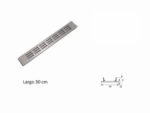 Rejilla Respiradero De Aluminio 4 X 30 Para Placard / Pared
